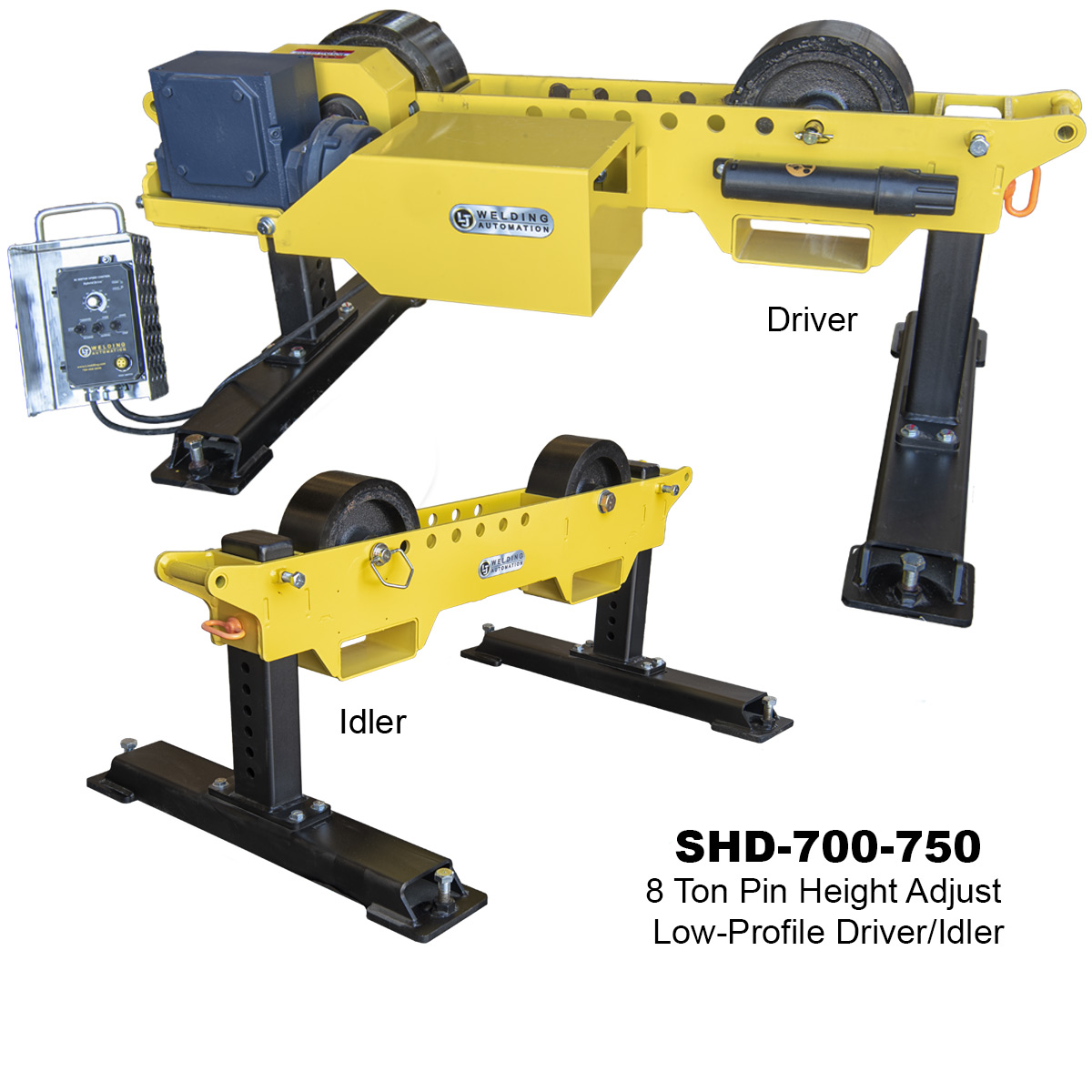 8 Ton Pin Height Adjust (Low-Profile) Driver/Idler: SHD-700/750